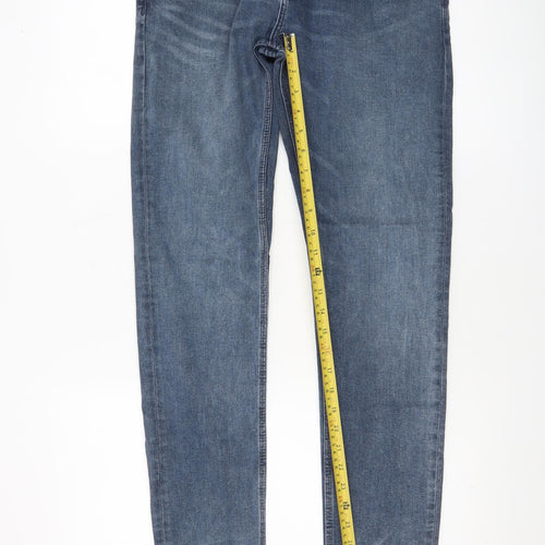 PULL&BEAR Men’s Blue Skinny Denim Jeans Size 30 Slim Fit