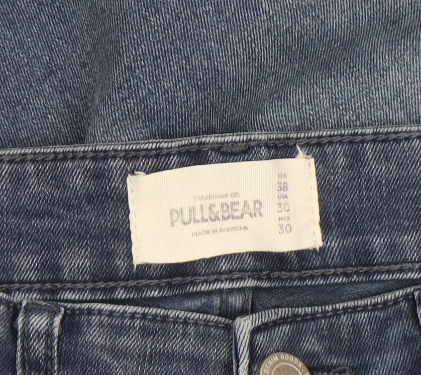 PULL&BEAR Men’s Blue Skinny Denim Jeans Size 30 Slim Fit