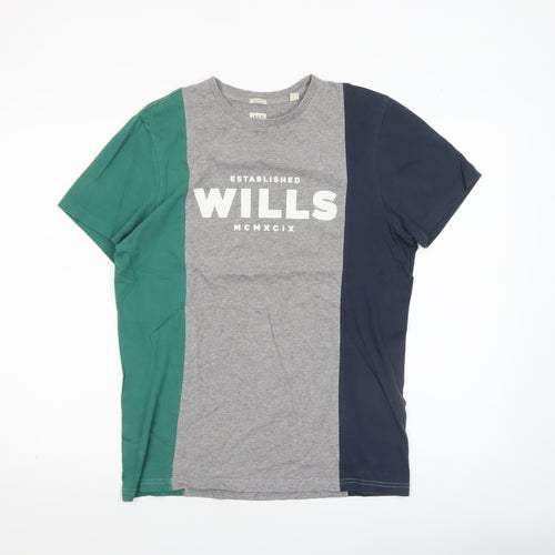 Jack Wills Men's Multicoloured XS Classic Fit Logo T-Shirt