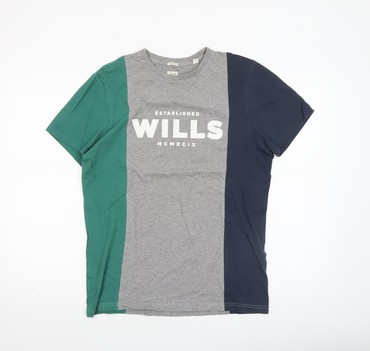 Jack Wills Men's Multicoloured XS Classic Fit Logo T-Shirt