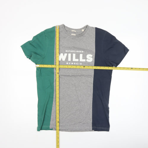 Jack Wills Men's Multicoloured XS Classic Fit Logo T-Shirt