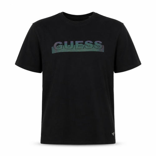 Guess Men's Black Logo Cotton Short Sleeve T-Shirt Size M