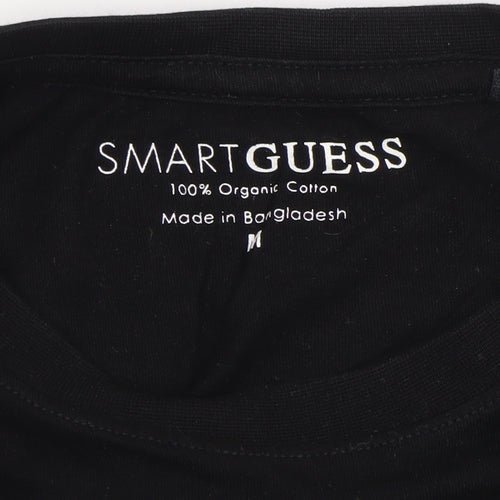 Guess Men's Black Logo Cotton Short Sleeve T-Shirt Size M