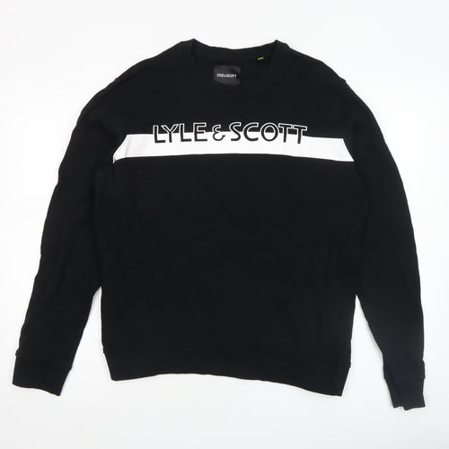 Lyle & Scott Men's Black M Crew Neck Pullover Sweatshirt