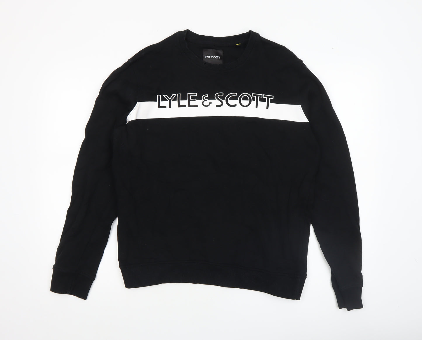 Lyle & Scott Men's Black M Crew Neck Pullover Sweatshirt