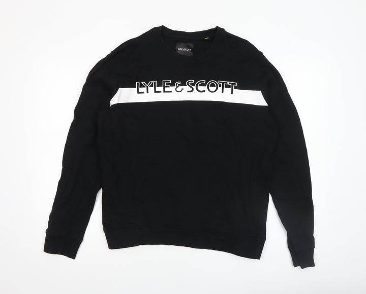 Lyle & Scott Men's Black M Crew Neck Pullover Sweatshirt