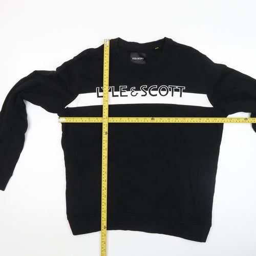 Lyle & Scott Men's Black M Crew Neck Pullover Sweatshirt