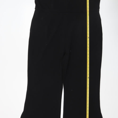 Girl In Mind Women's Black Sleeveless Wide Leg Jumpsuit Size 20