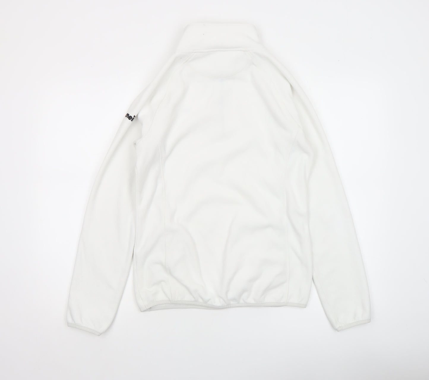O’Neills Women’s White Fleece 1/4 Zip Sweatshirt Size 10 Polyester