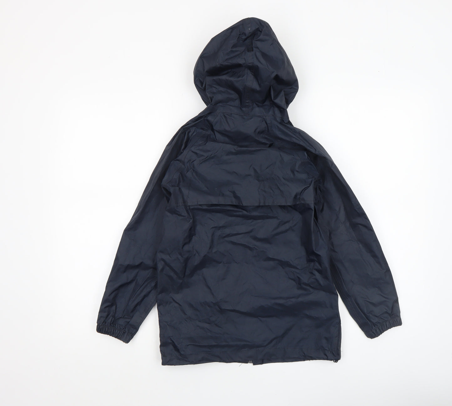 Regatta Boys Blue Waterproof Hooded Rain Coat Jacket 7-8 Years