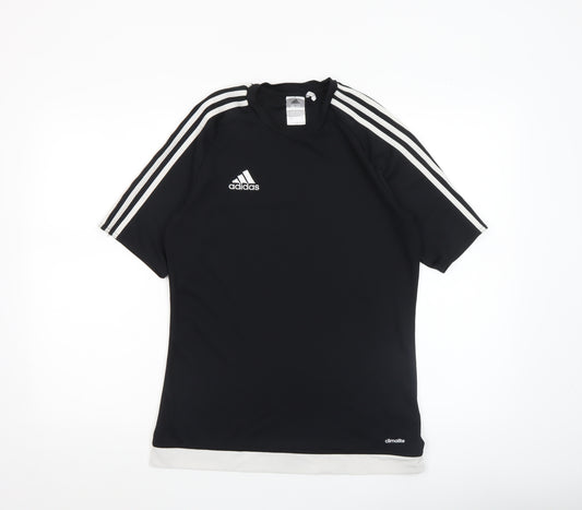 Adidas Mens Black Short Sleeve Climalite T-Shirt Size S