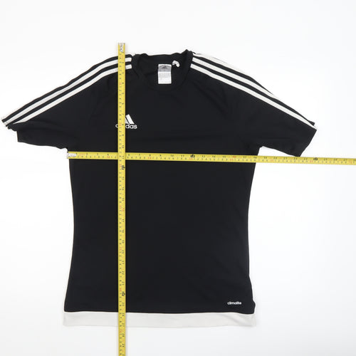 Adidas Mens Black Short Sleeve Climalite T-Shirt Size S