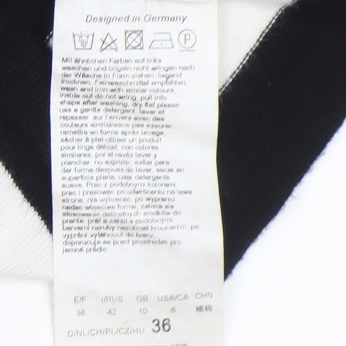 Betty Barclay Women's Multicoloured Striped Boat Neck Jumper Size 10