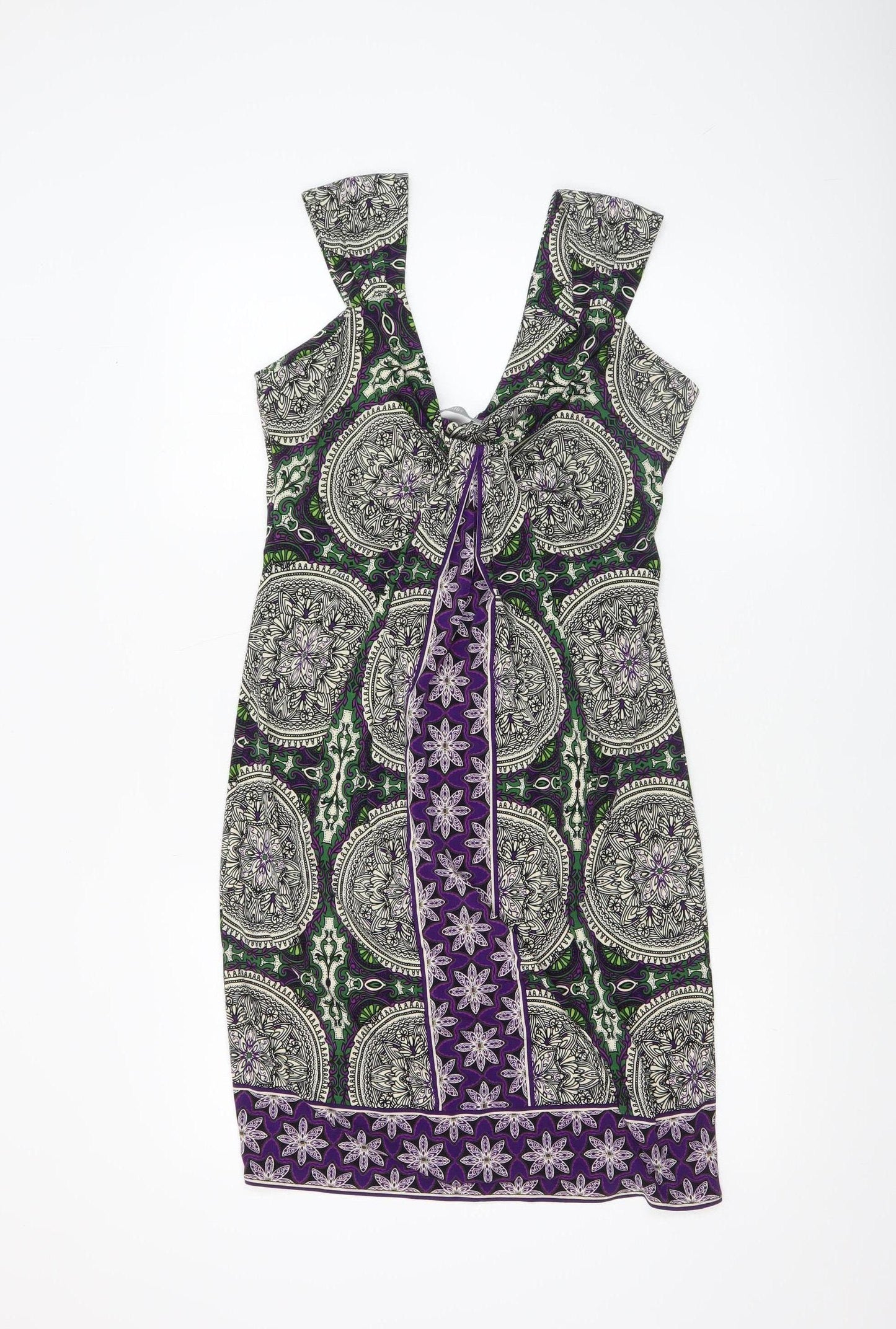 Wallis Women Multicoloured Size 12 Shift Dress Bohemian Style