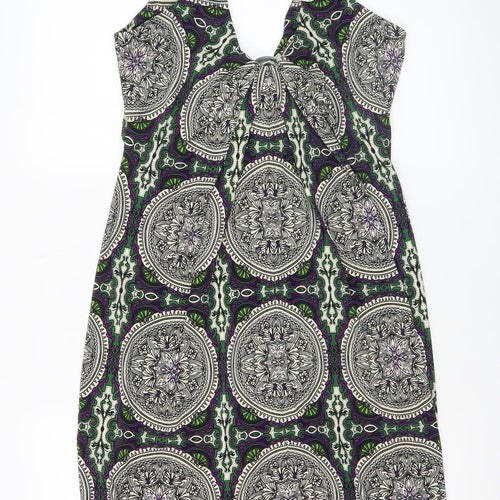 Wallis Women Multicoloured Size 12 Shift Dress Bohemian Style