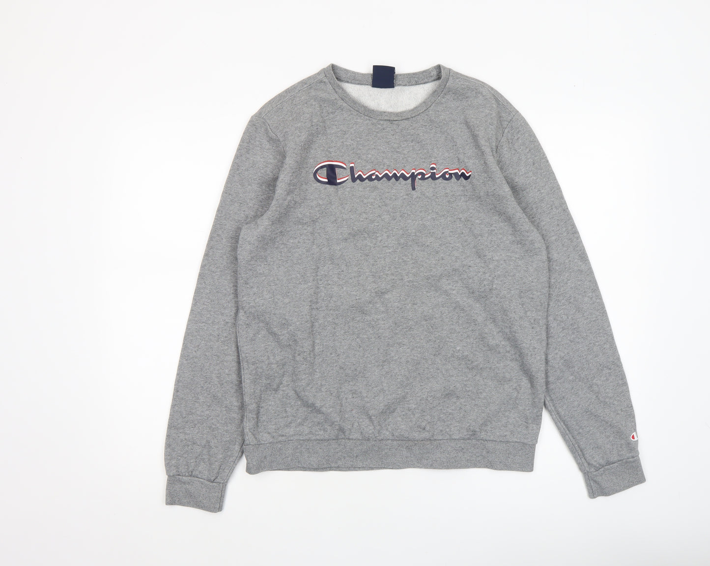 Champion Boys Grey 2XL Pullover Crew Neck Fleece Sweatshirt