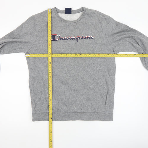Champion Boys Grey 2XL Pullover Crew Neck Fleece Sweatshirt
