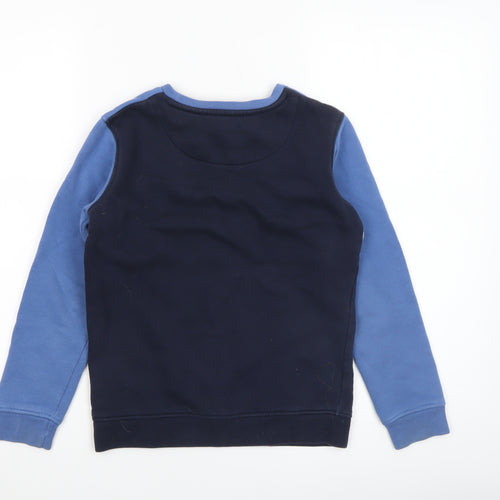 U.S. Polo Assn. Boys Blue Colourblock Pullover Sweatshirt 8-9 Years