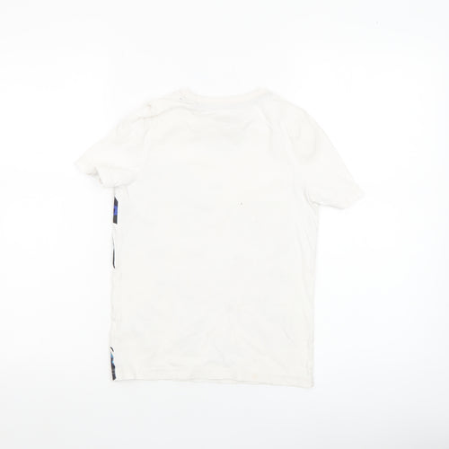Sonic The Hedgehog Boys White 7-8 Years Graphic Cotton T-Shirt