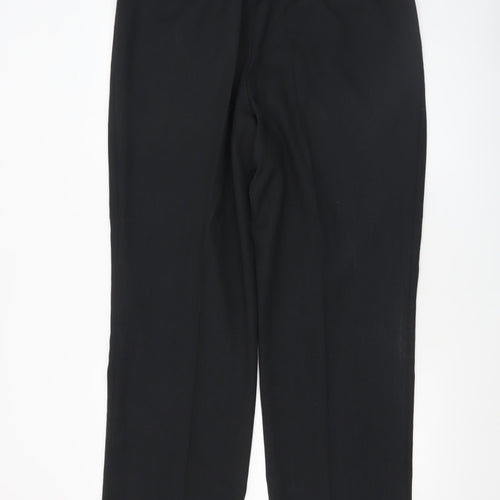 Remus Uomo Men's Black Wool Blend Formal Dress Pants 38L