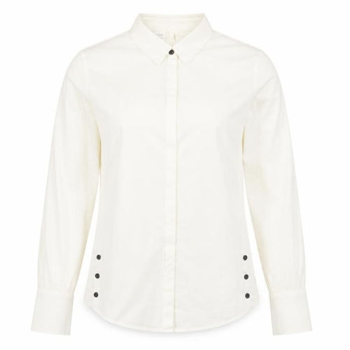 Gerry Weber Women’s Ivory Cotton Stretch Button-Up Shirt Size 12