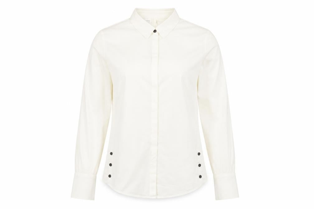 Gerry Weber Women’s Ivory Cotton Stretch Button-Up Shirt Size 12