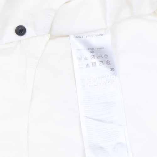 Gerry Weber Women’s Ivory Cotton Stretch Button-Up Shirt Size 12