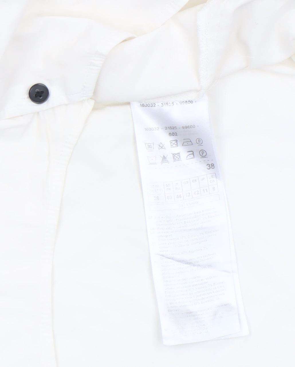 Gerry Weber Women’s Ivory Cotton Stretch Button-Up Shirt Size 12