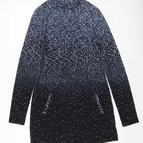Marks and Spencer Women’s Black Shift Dress Size 8 Long Sleeve Jersey