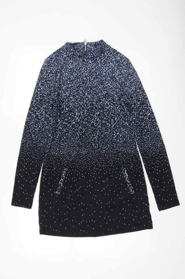 Marks and Spencer Women’s Black Shift Dress Size 8 Long Sleeve Jersey