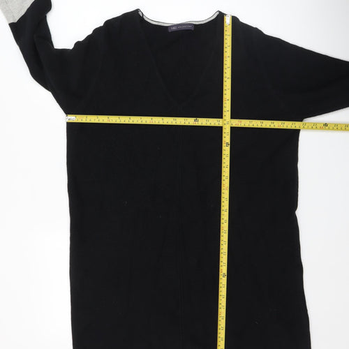 Marks and Spencer Women’s Black V-Neck Tunic Jumper Size 16