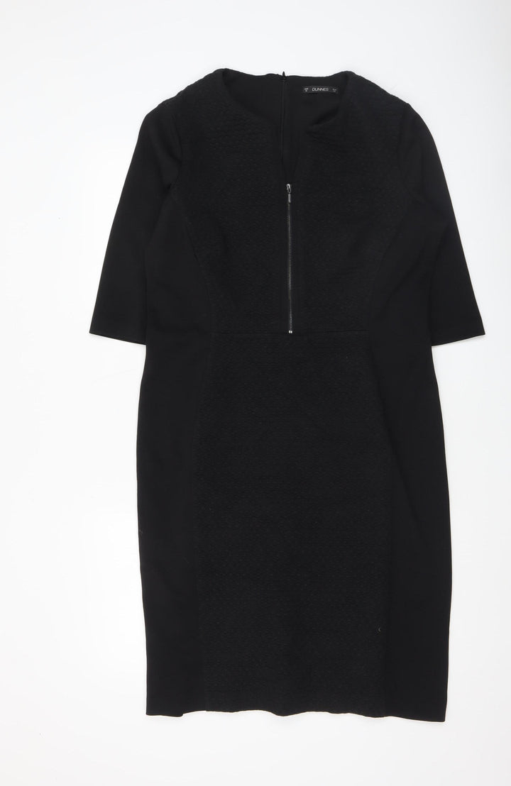Dunnes Women’s Black Size 16 Sheath Workwear Dress