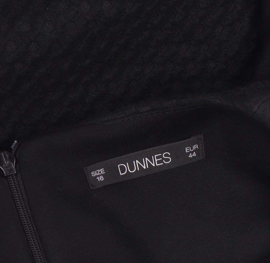 Dunnes Women’s Black Size 16 Sheath Workwear Dress