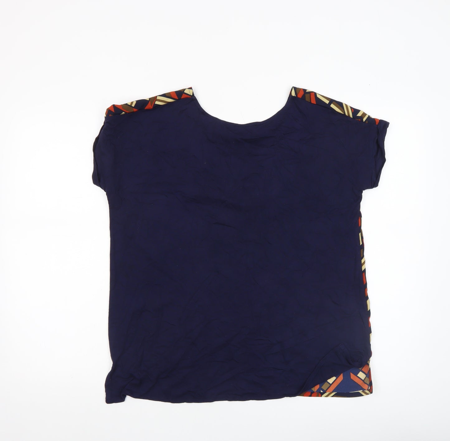 Mystify Women's Multicoloured Geometric Short Sleeve T-Shirt Size S