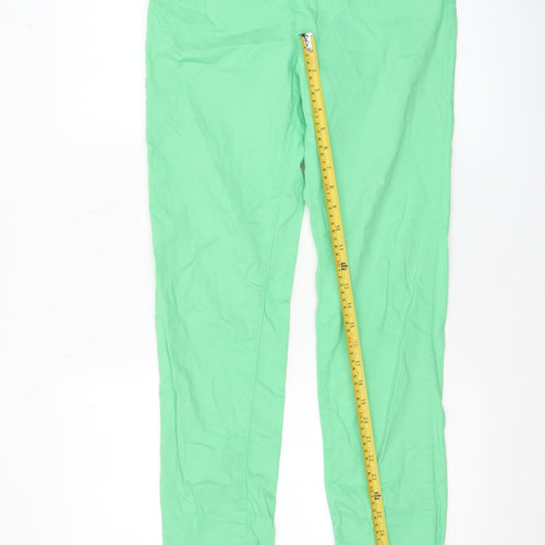 Gerard Womens Green Size 12 Chino Trousers Slim Fit