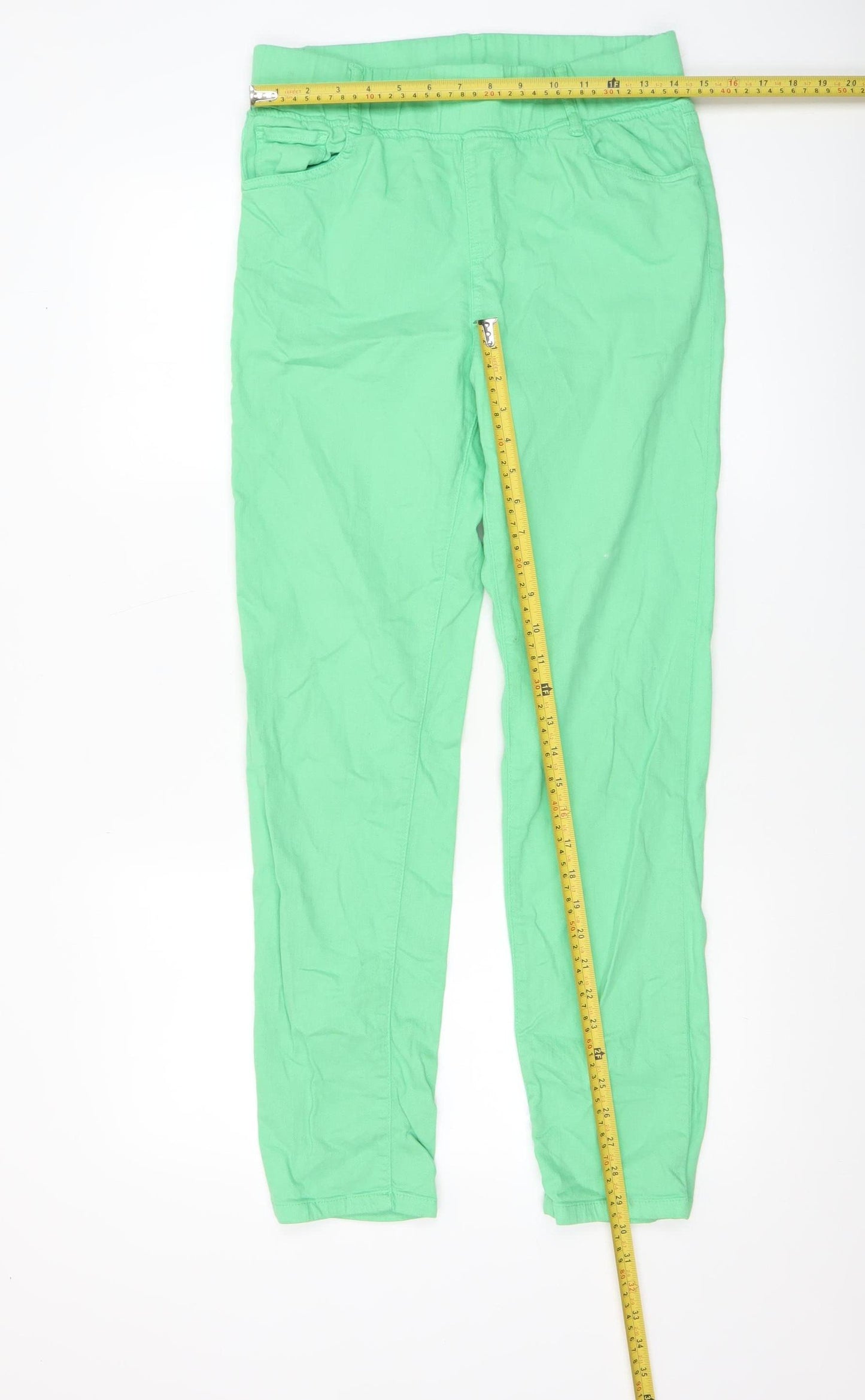 Gerard Womens Green Size 12 Chino Trousers Slim Fit