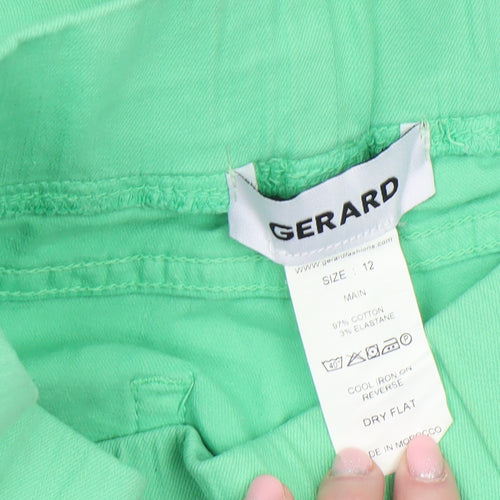 Gerard Womens Green Size 12 Chino Trousers Slim Fit