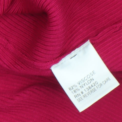 Carlisle Collection Women's Pink Collared Polo Top Size M