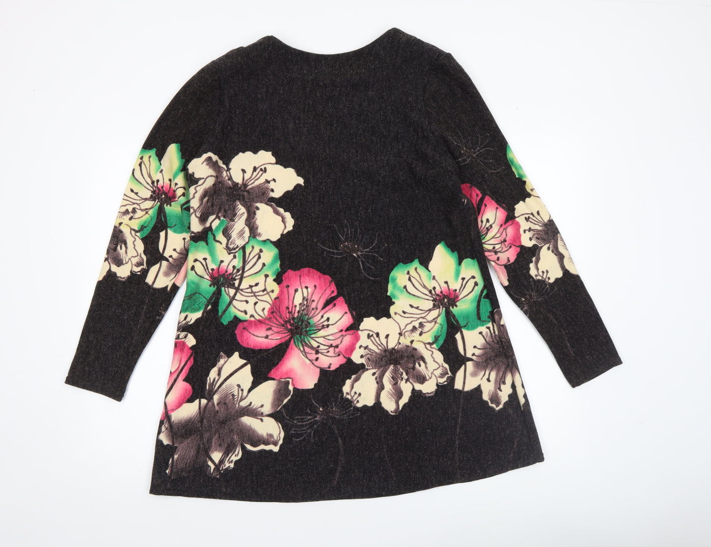 Kira Womens Multicoloured Floral Pullover Jumper Size M