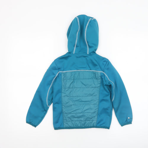 Regatta Boys Blue Full Zip Hooded Hoodie 5-6 Years Softshell Jacket