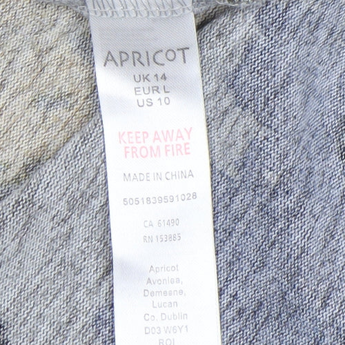 Apricot Womens Multicoloured Abstract Pullover Jumper Size 14