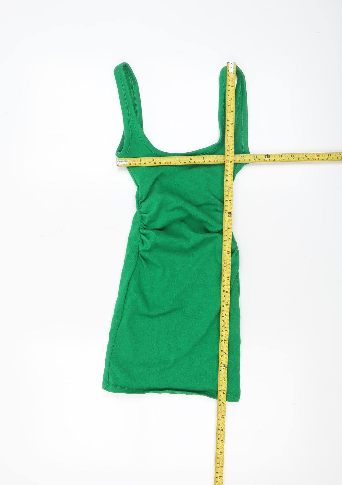 Zara Women Green Bodycon Sleeveless Short Dress Size S
