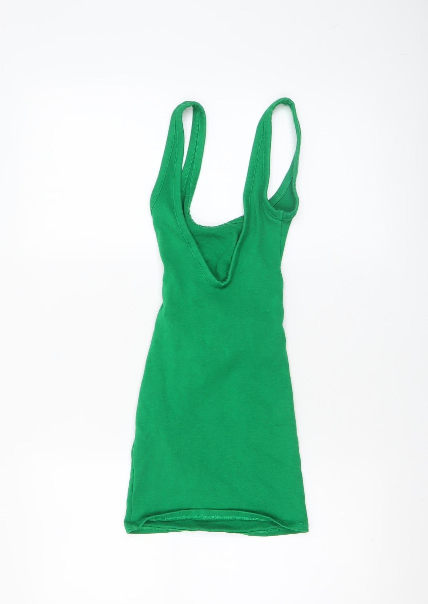 Zara Women Green Bodycon Sleeveless Short Dress Size S