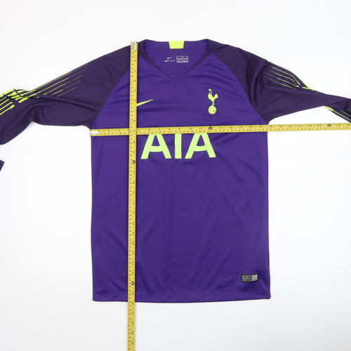 Nike Boys Purple Football Dri-Fit Long Sleeve Jersey Top 13-15 Years