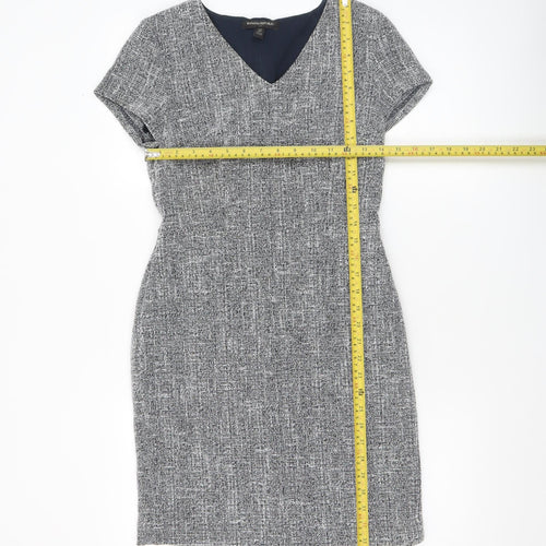 Banana Republic Womens Grey Petite Sheath Business Dress Size 2
