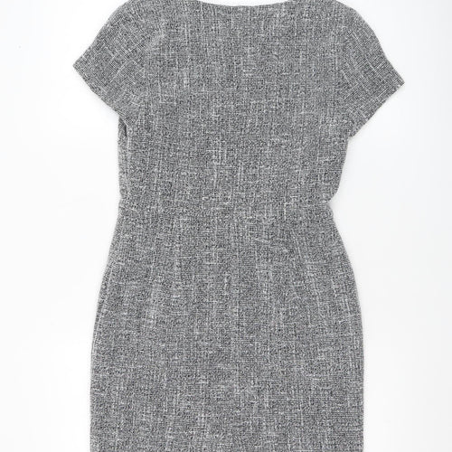 Banana Republic Womens Grey Petite Sheath Business Dress Size 2