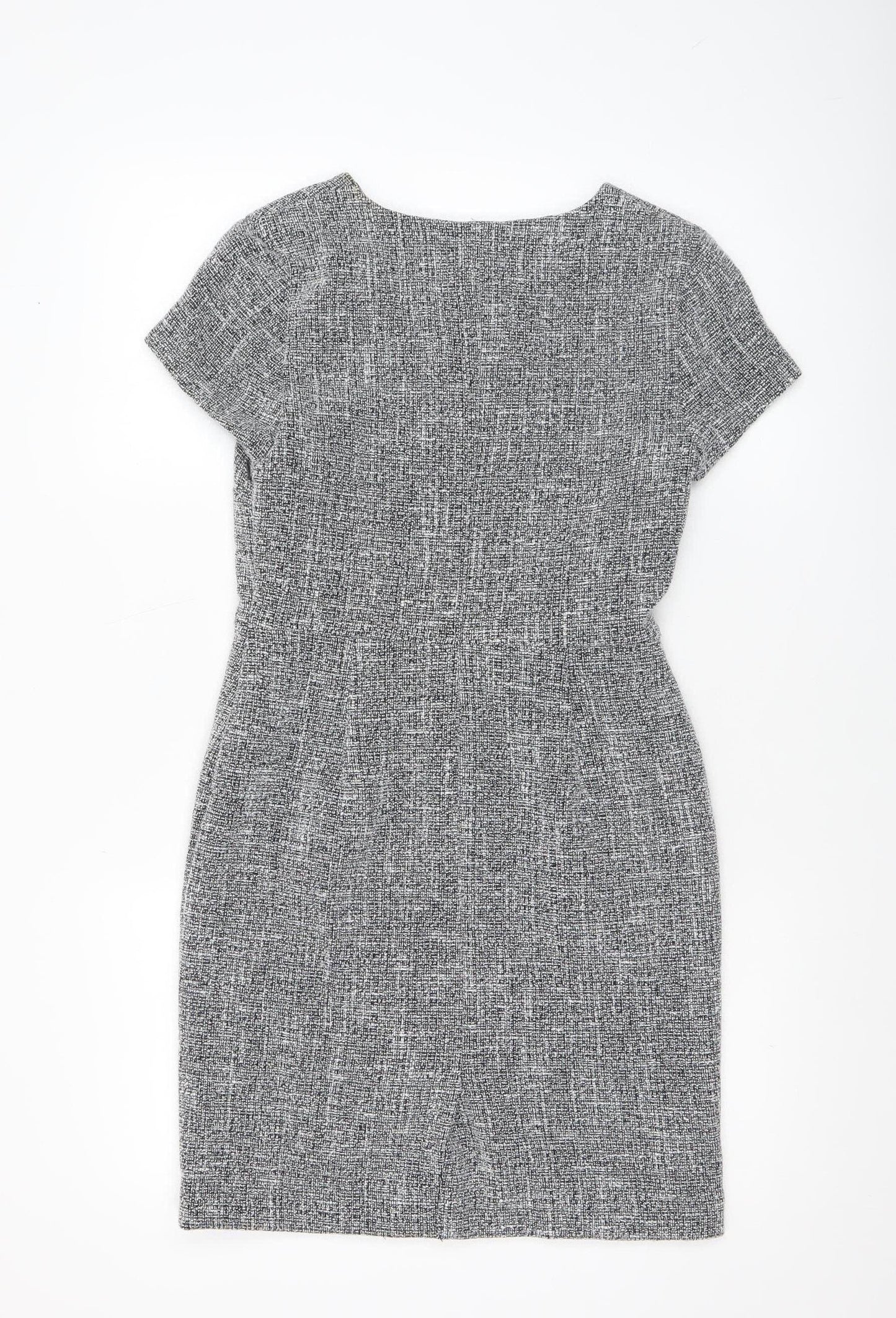 Banana Republic Womens Grey Petite Sheath Business Dress Size 2