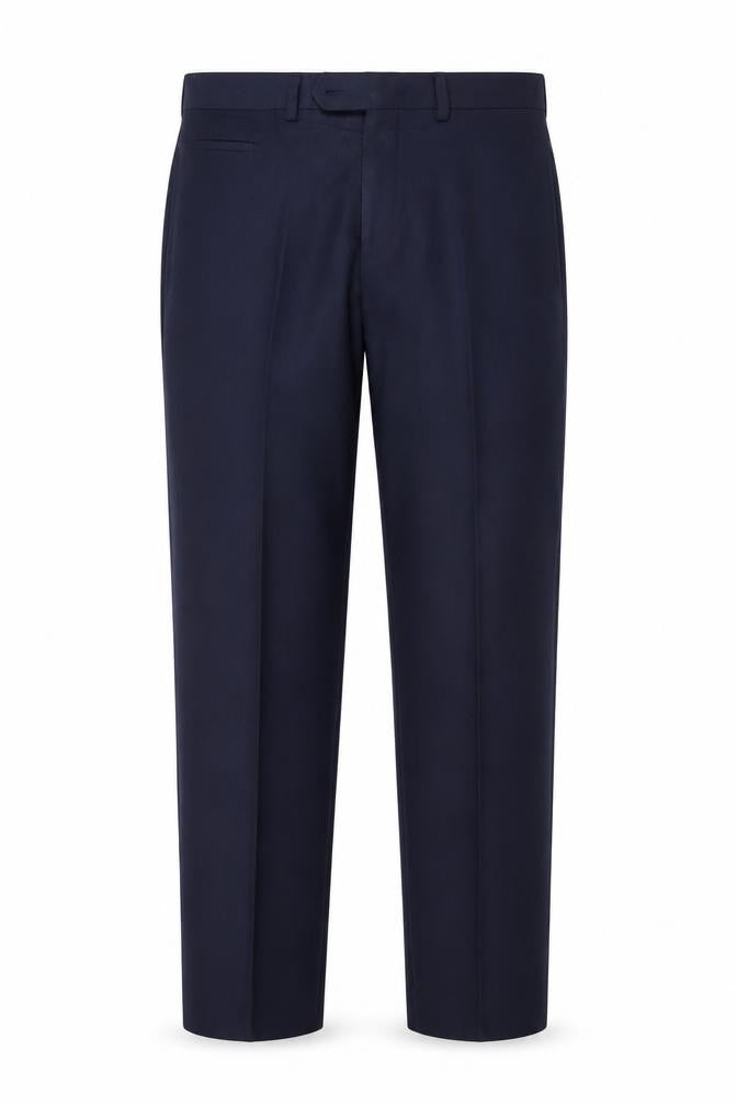 Remus Uomo Men's Navy Blue 34R Wool Blend Dress Pants