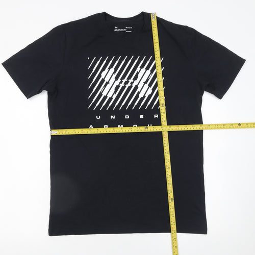 Under Armour Men's Black HeatGear Graphic T-Shirt Size M Relaxed Fit