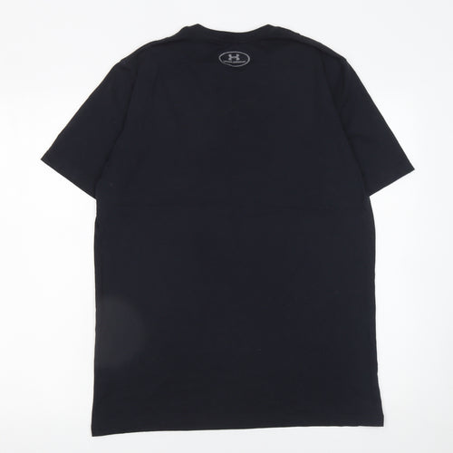 Under Armour Men's Black HeatGear Graphic T-Shirt Size M Relaxed Fit